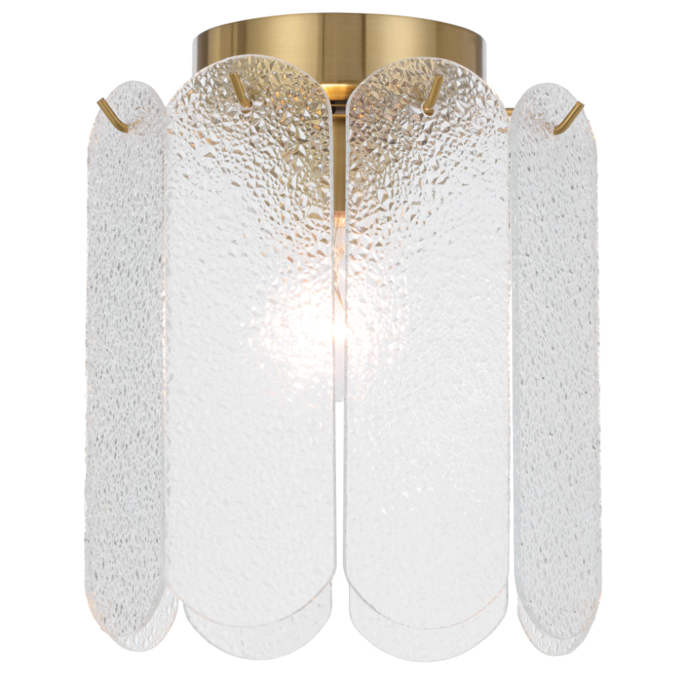 Samona Batten Fix Light Antique Gold & Clear - SAMONA BF-AGCL