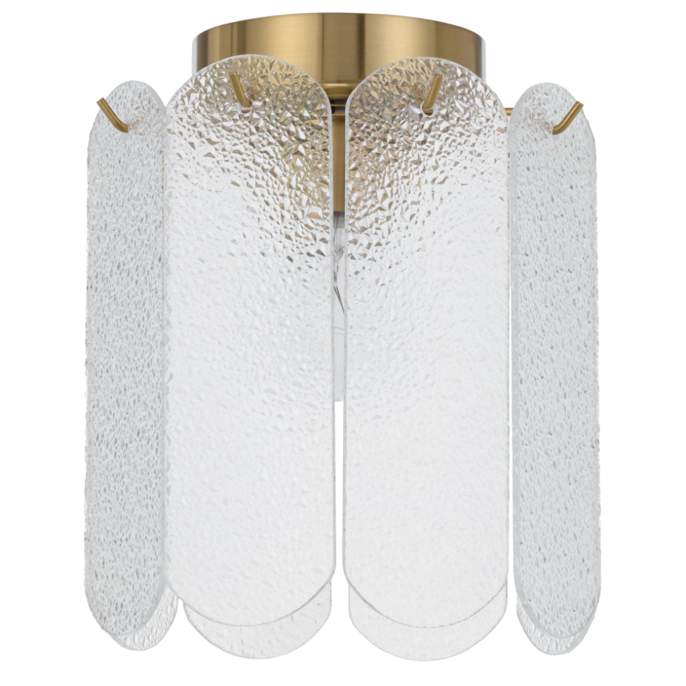 Samona Batten Fix Light Antique Gold & Clear - SAMONA BF-AGCL