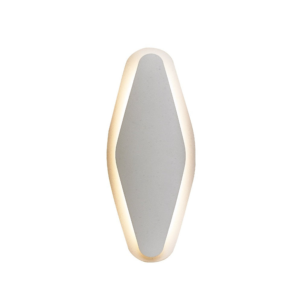 Santiago Oval Wall Light White Metal 3CCT - SANTIAGO