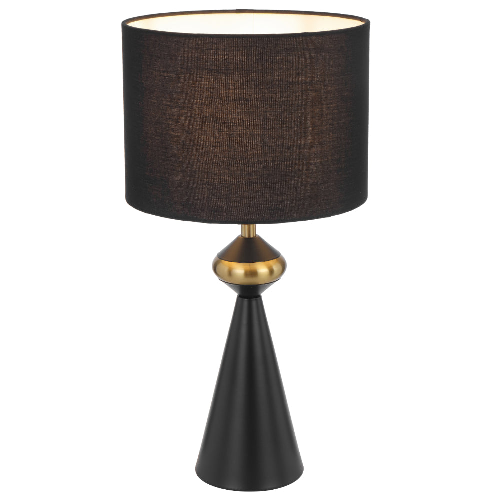 Satillo Table Lamp Black & Antique Gold - SATILLO TL-BK