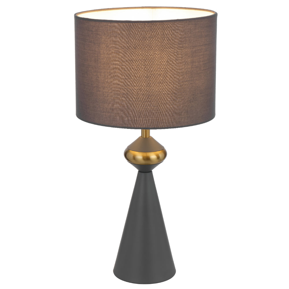 Satillo Table Lamp Grey & Antique Gold - SATILLO TL-GY
