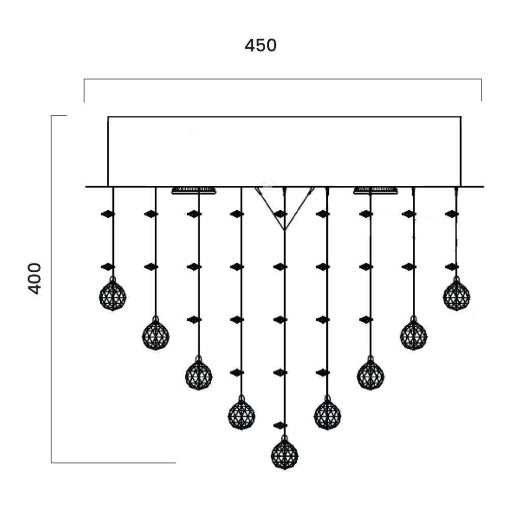 Buy Flush Mount Lights Australia Savina 7 Light 450mm Flush Mount Chrome & Clear - SAVINA CTC45-CH