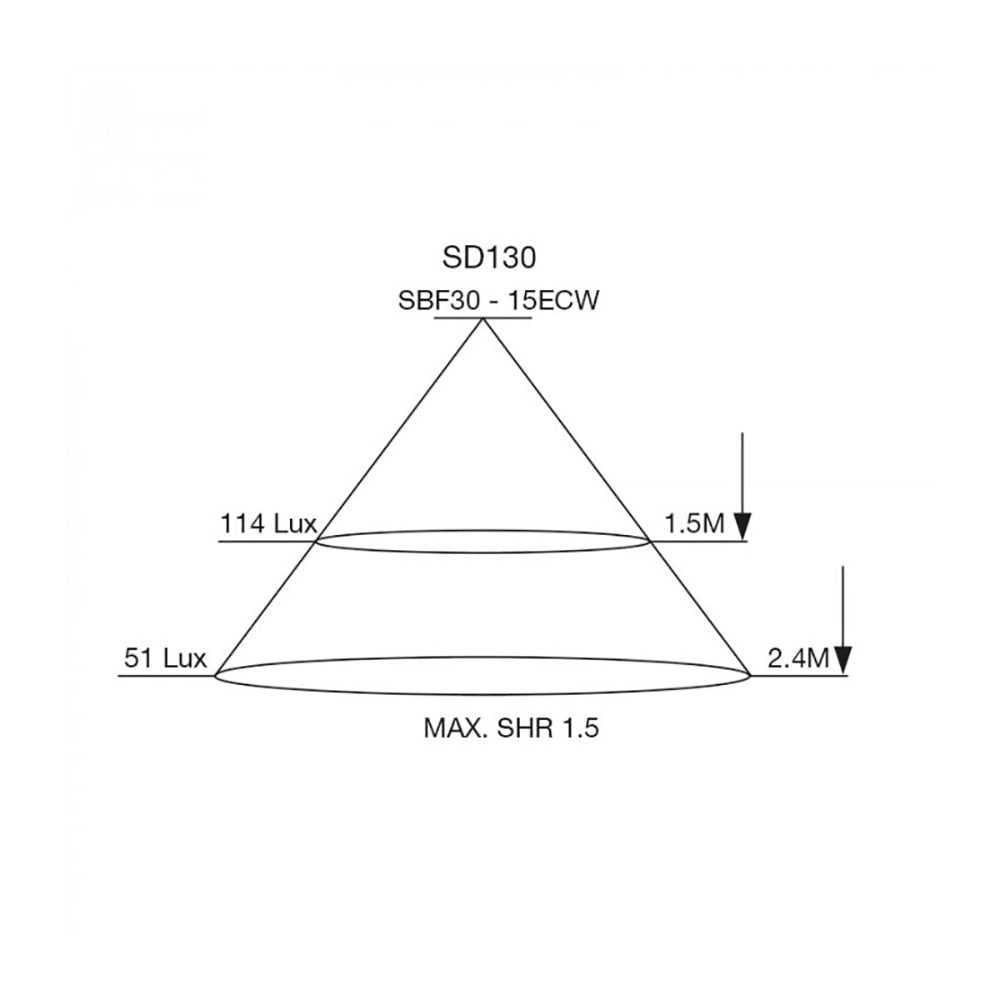 Buy Recessed Downlights Australia Recessed Downlight Satin Chrome Aluminum - SD130-SC