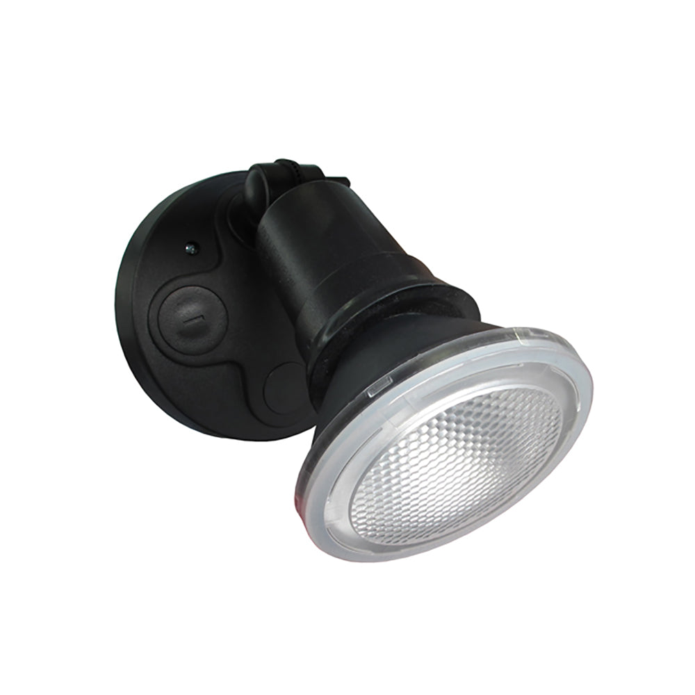 Buy Security Wall Lights Australia SEC Surface Mounted LED PAR30 1 Light Black Security Light IP44 - SEC01
