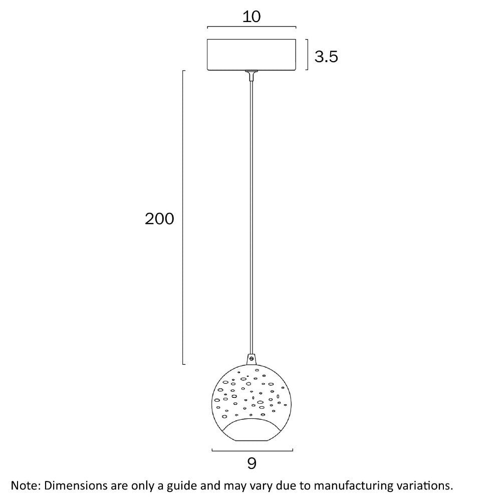 Buy Pendant Lights Australia SEGOVIA Pendant Light Gold Clear 3000K - SEGOVIA PE1-GD