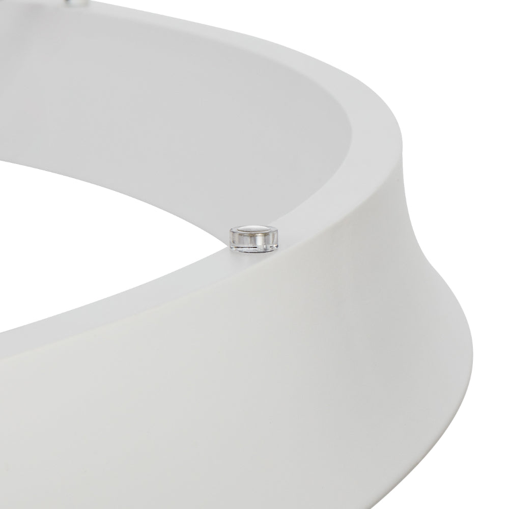 Serda LED 630mm Pendant Light 36W Tri Colour White - SERDA PE63-WH