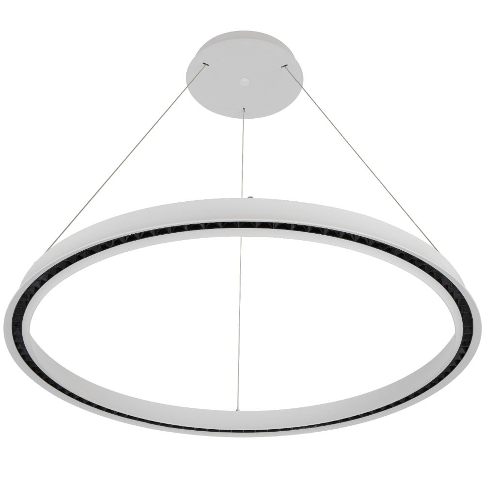 Serda LED 930mm Pendant Light 62W Tri Colour White - SERDA PE93-WH
