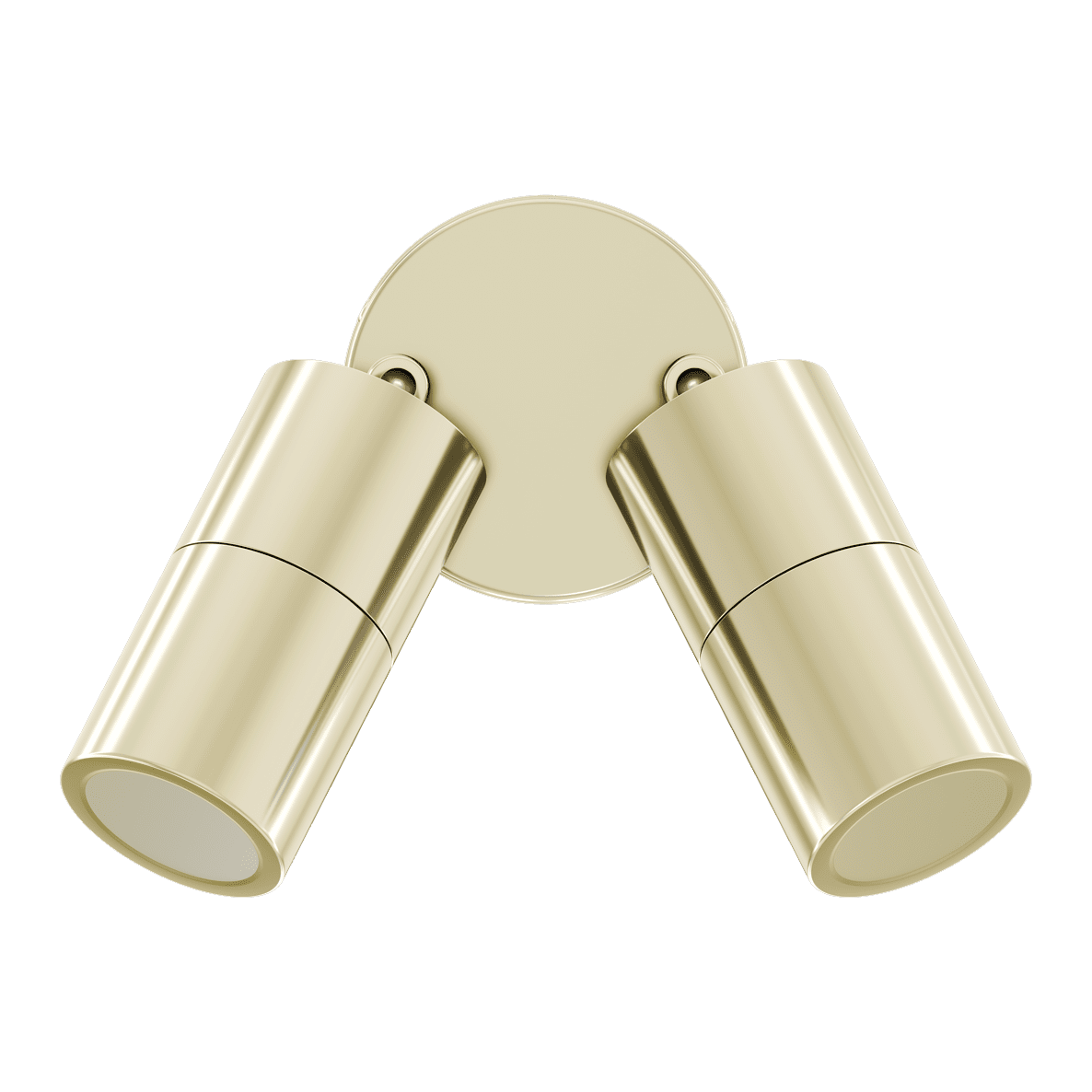 Shadow Double Adjustable Exterior Spotlight 12V 6W Tri Colour Brass - 10920