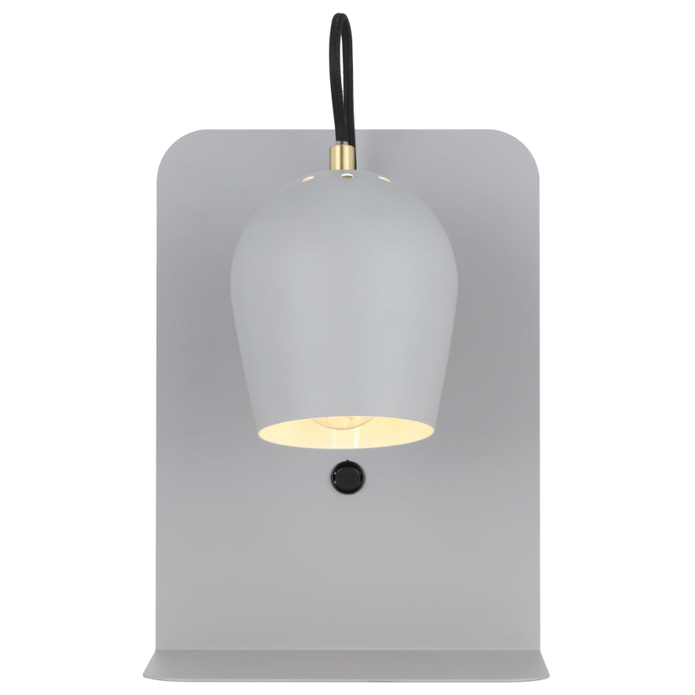 Shyn Iron Wall Light Satin Grey - SHYN WB-GY