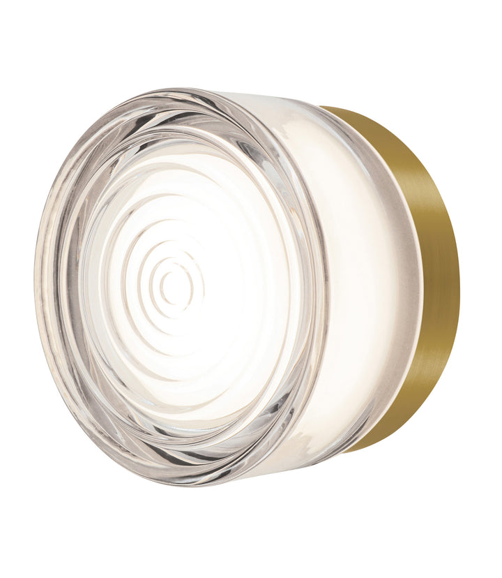 Loop LED Exterior Ceiling Wall Light 5W Tri-Color Brushed Brass - SI A/LOOP/FUSION/BRUSHED BRASS
