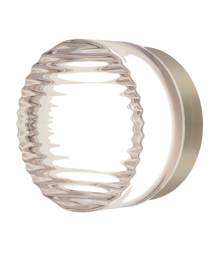 Loop LED Exterior Ceiling Wall Light 5W Tri-Color Matt Nickel - SI A/LOOP/PRISMA/MATT NICKEL
