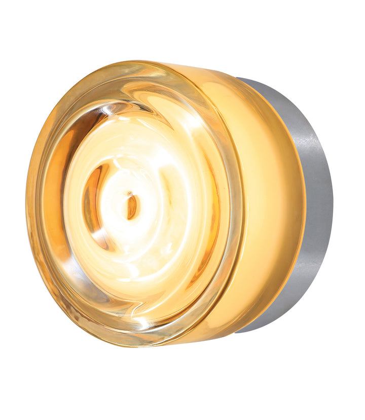 Loop LED Exterior Ceiling Wall Light 5W Tri-Color Chrome - SI A/LOOP/WAVE/AMBER/CHROME