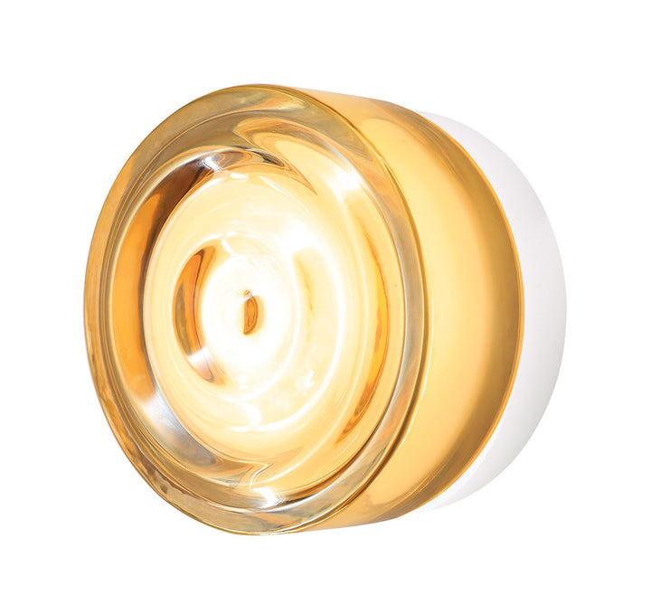 Loop LED Exterior Ceiling Wall Light 5W Tri-Color White - SI A/LOOP/WAVE/AMBER/WHITE