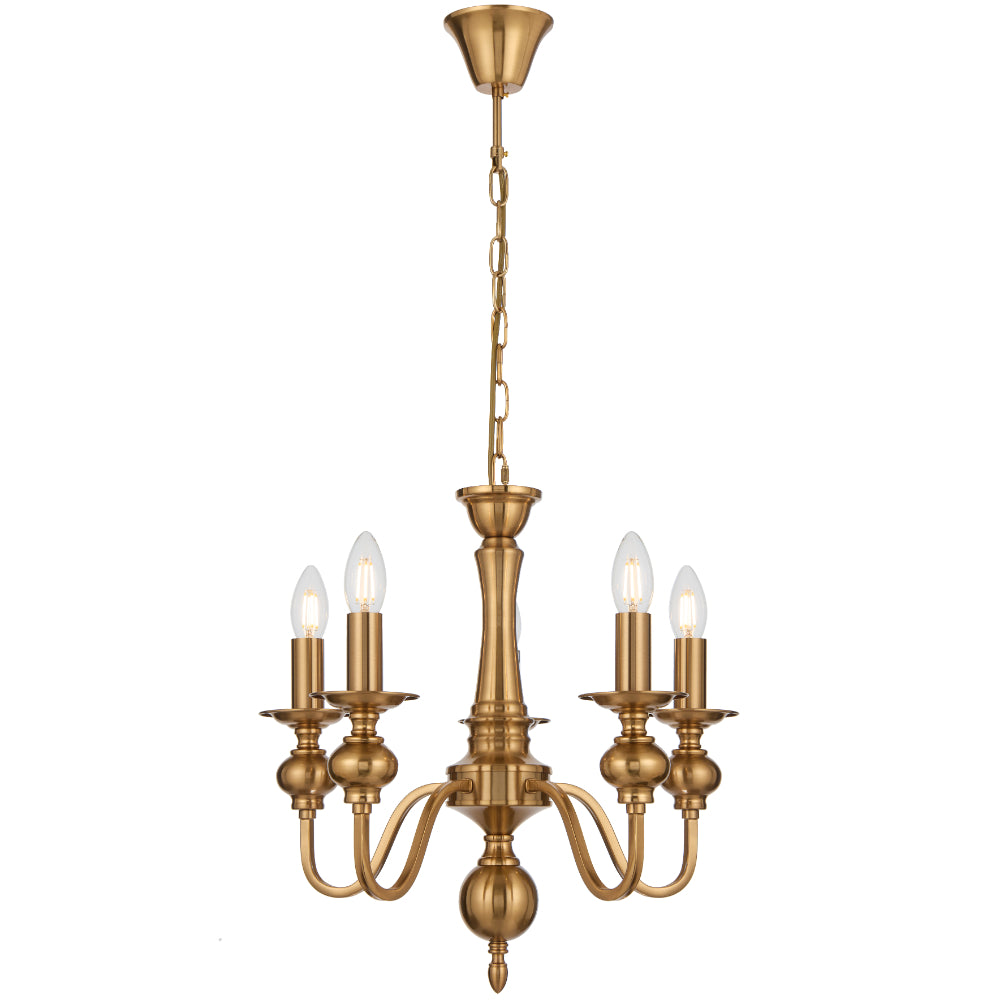 Siedel Iron 5 Light Pendant Copper - SIEDEL PE05-CP