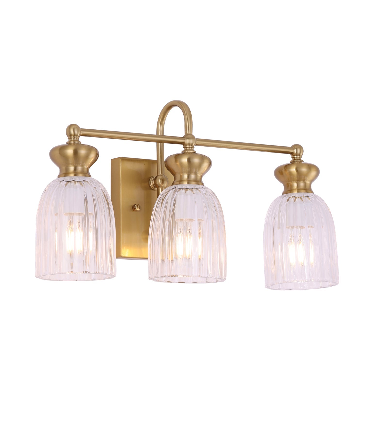 Sino 3 Light Wall Light Brass - SINO-W4