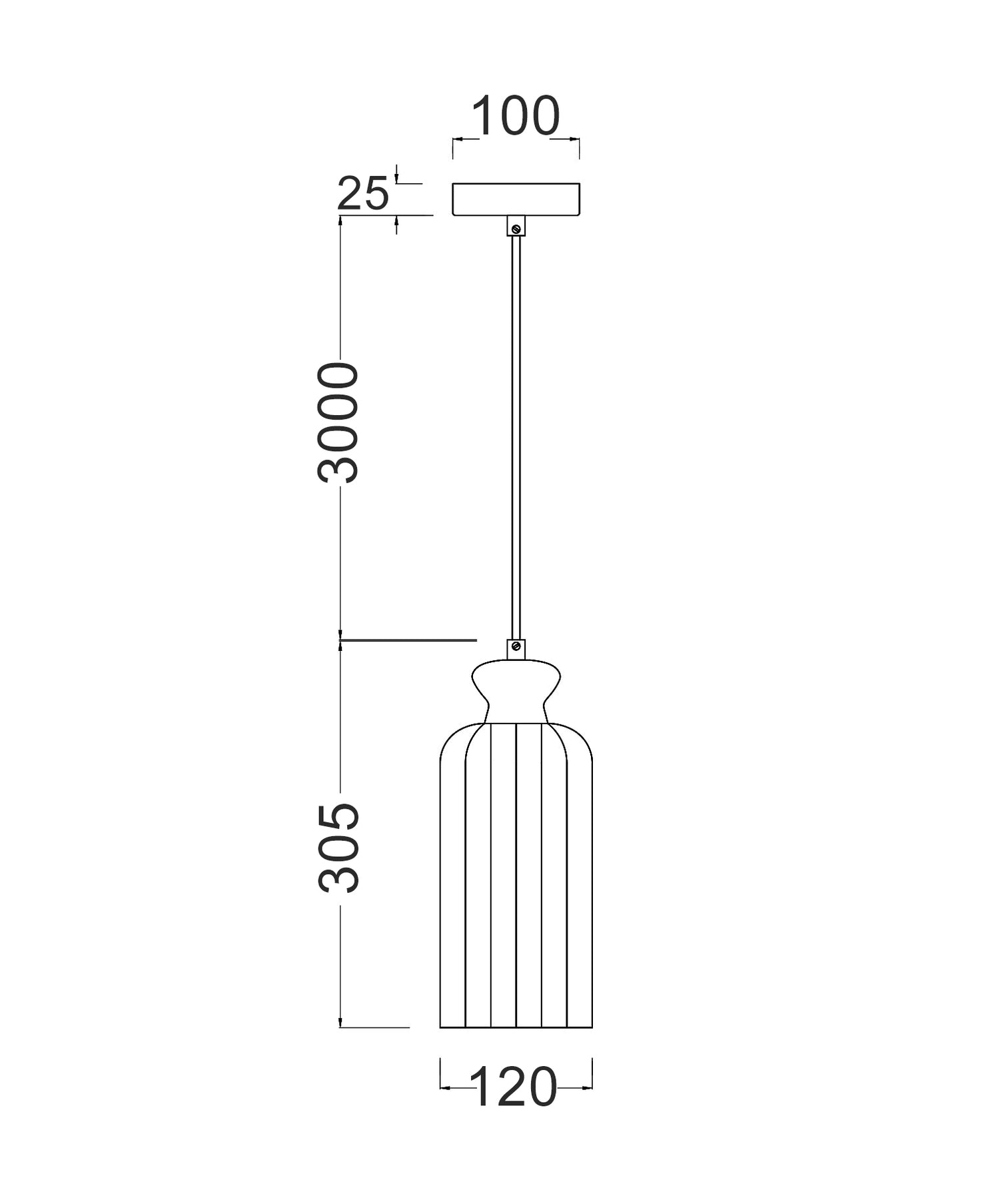Sino Ellipse Pendant Light Brass - SINO2
