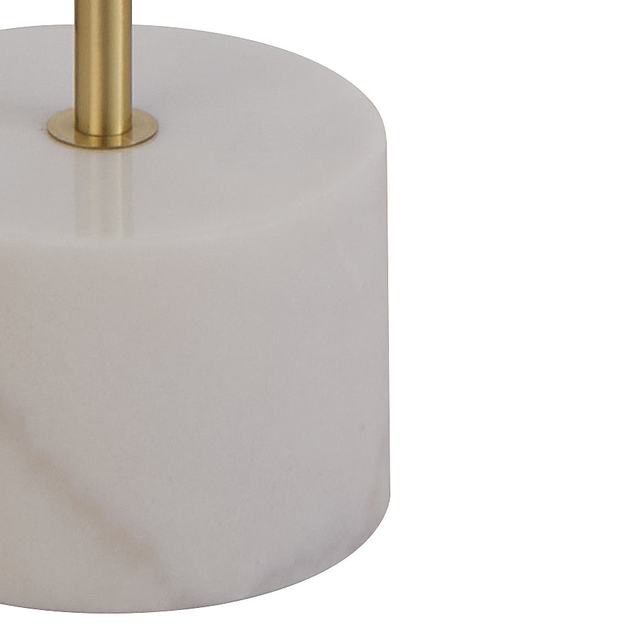 Sisby LED Floor Lamp 14W 3000K Brass Matt & White Marble - SISBY FL-BMWHM