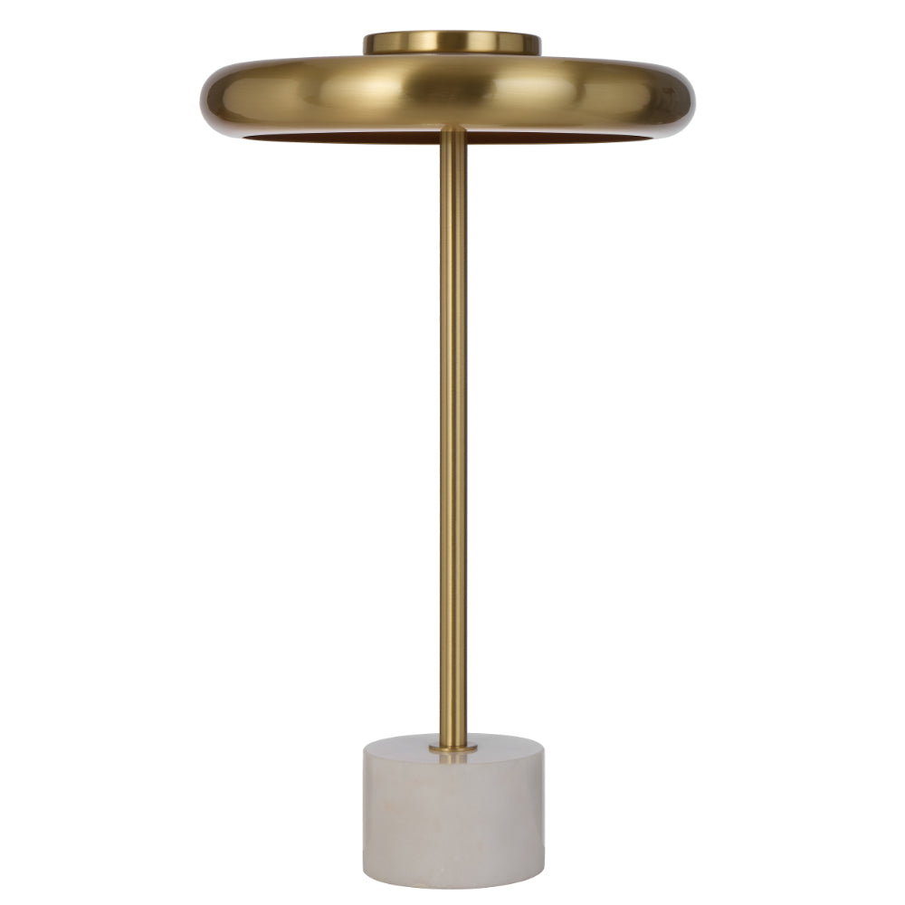 Sisby LED Table Lamp 14W 3000K Brass Matt & White Marble - SISBY TL-BMWHM