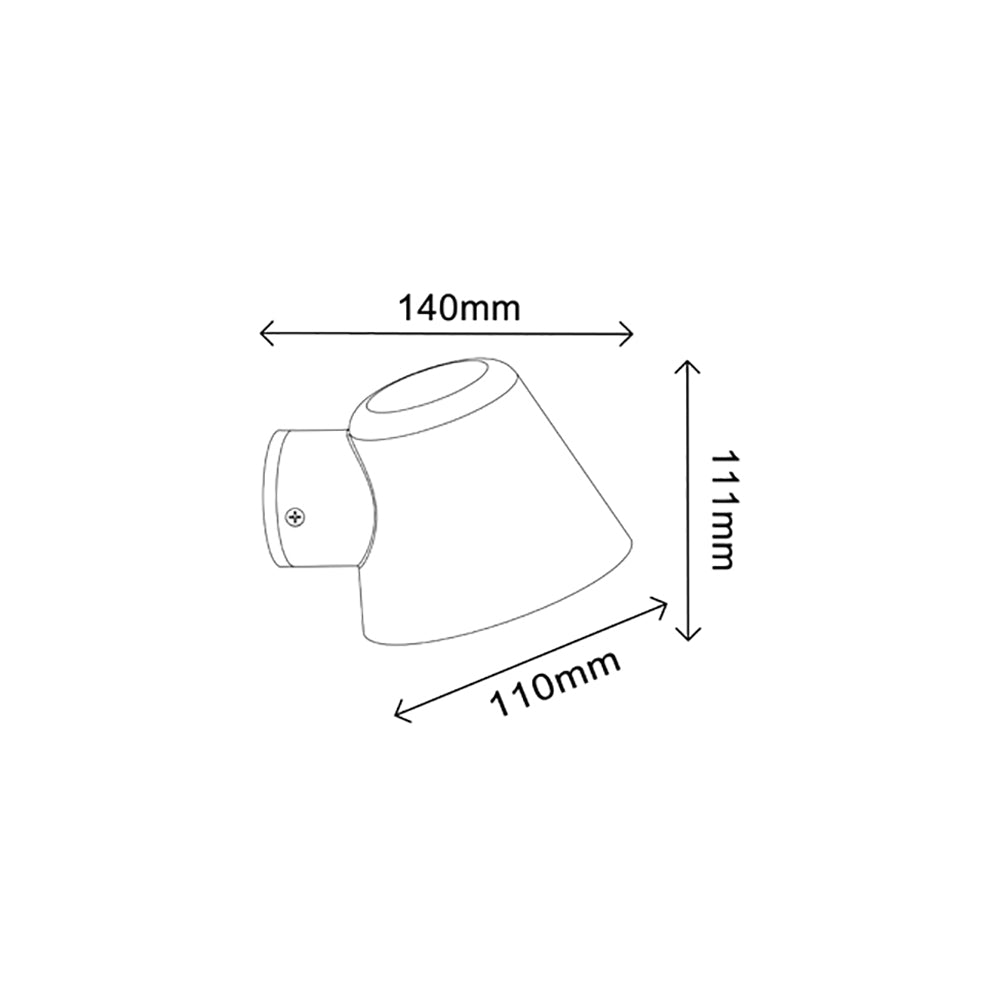 Buy Exterior Wall Lights Australia SKOPA Exterior Surface Mounted Wall Light Galvanized Steel IP44 - SKOPA1