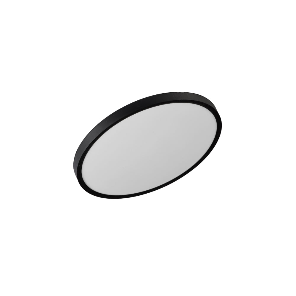 Sky 230mm LED Oyster 18W TRI Colour Black & Opal - SKY OY23.3C3D-BK