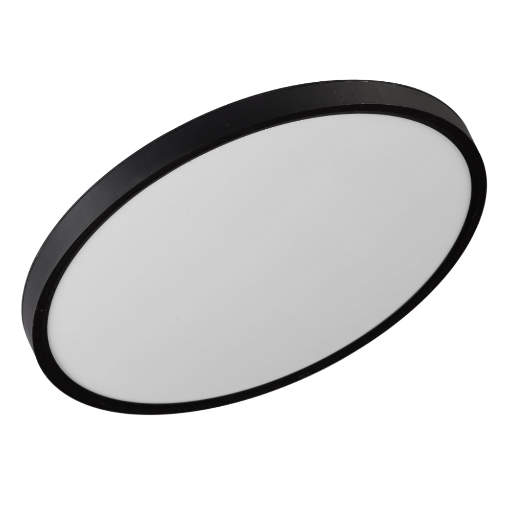 Sky Large LED Round Oyster 42W TRI Colour Black & Opal - SKY OY60.3C3D-BK