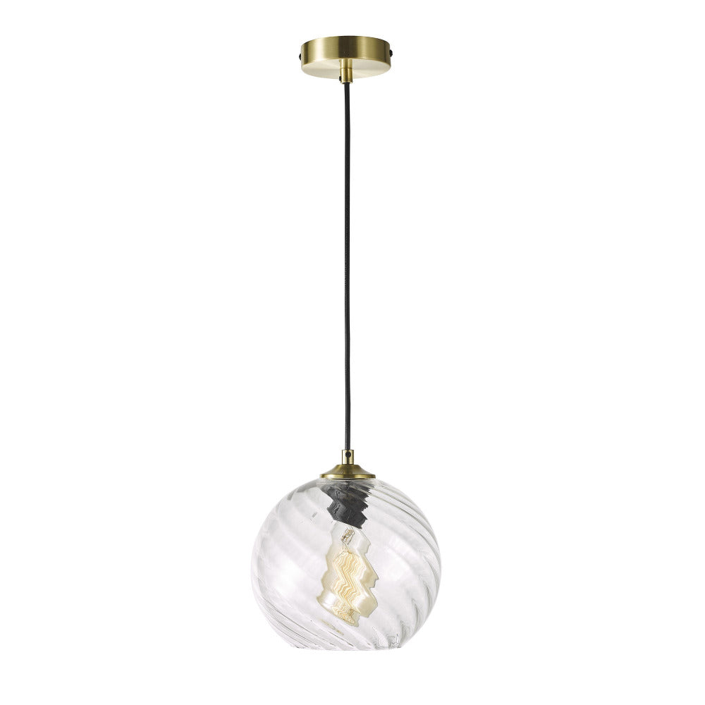 Buy Pendant Lights Australia Twist Pendant Light Brushed Brass - SL63871CL