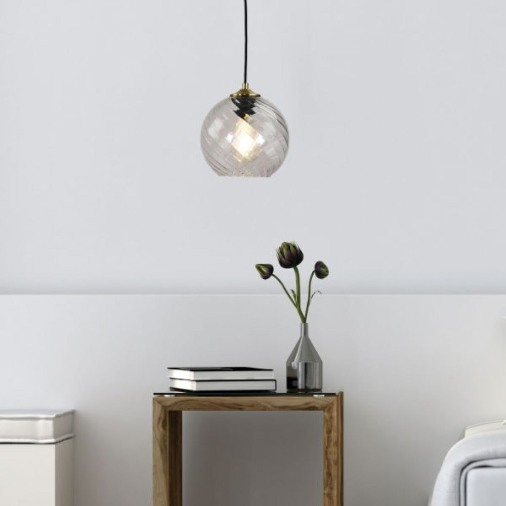 Buy Pendant Lights Australia Twist Pendant Light Brushed Brass - SL63871CL