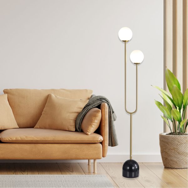 Tropez Floor Lamp Satin Brass - SL97433SB