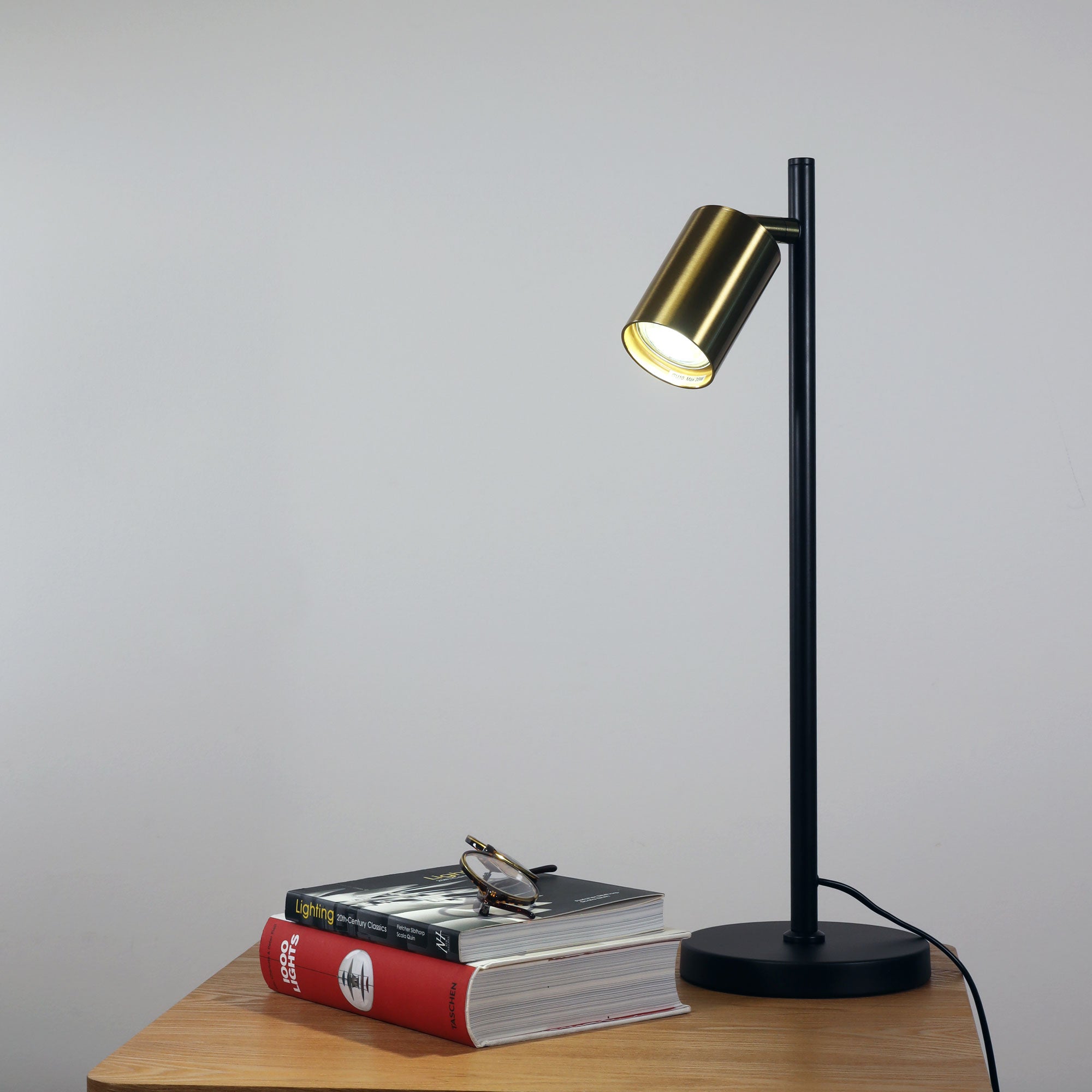 Ponte LED Desk Lamp 5W 4000K Satin Brass & Black - SL98741SB