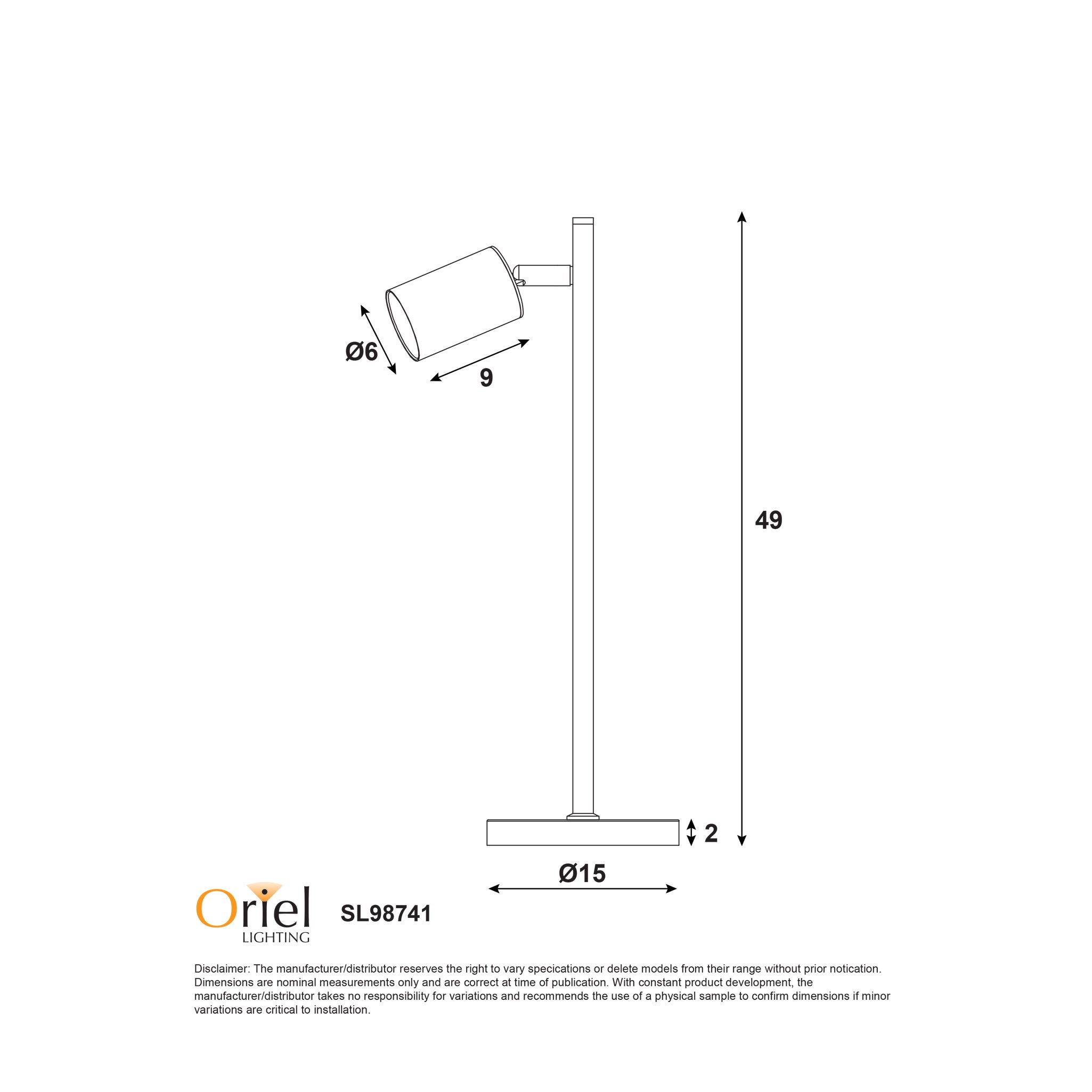 Ponte LED Desk Lamp 5W 4000K Satin Brass & White - SL98741SW