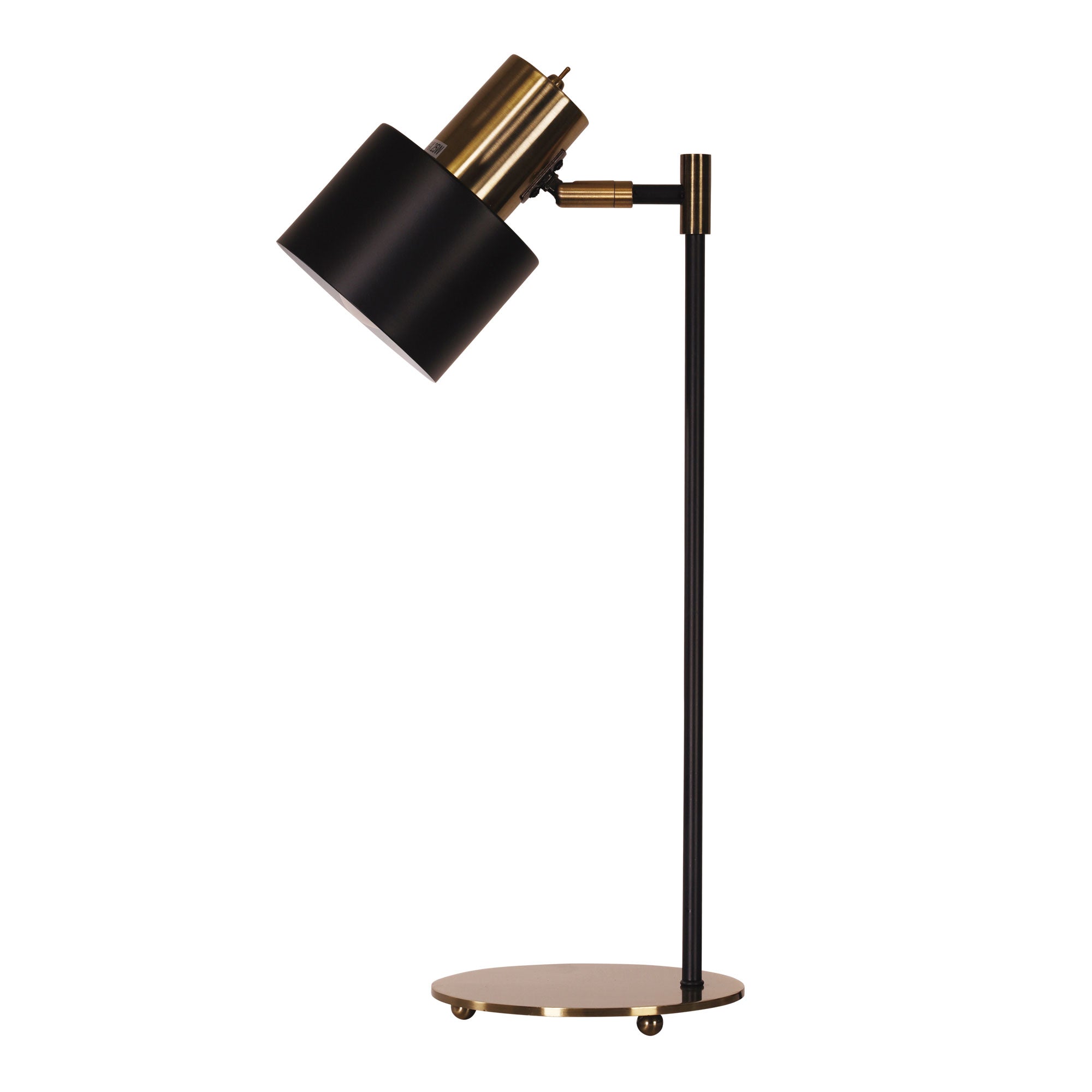 Ari Desk Lamp Black & Antique Brass - SL98786AB