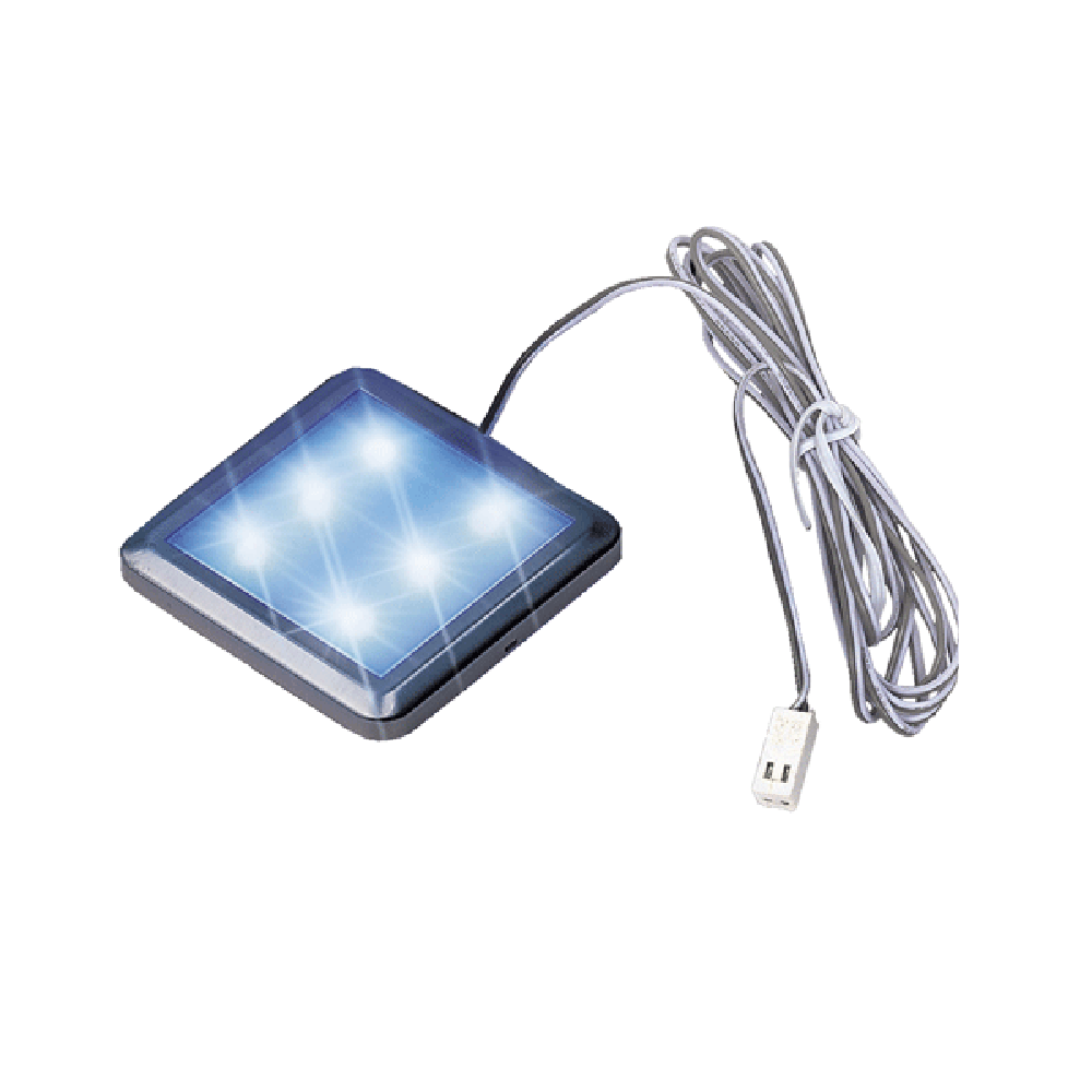 Square Under Cabinet Light 12V Blue - SLED-SQ6BE