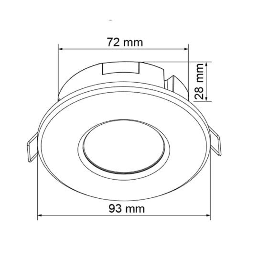 Buy Recessed LED Downlights Australia PIXIE Recessed LED Downlight With Sensor W93mm White - SMS861CD/BTAM