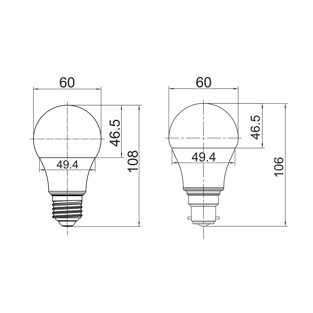GLS Smart LED Dimmable Globe Tri-CCT+RGB 10W E27 - SMTGLS1