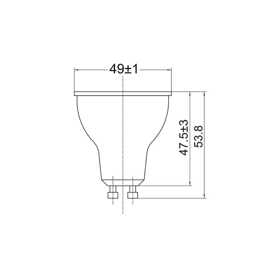 GU10 Smart LED Dimmable Globe Tri-CCT+RGB 5W - SMTGU101