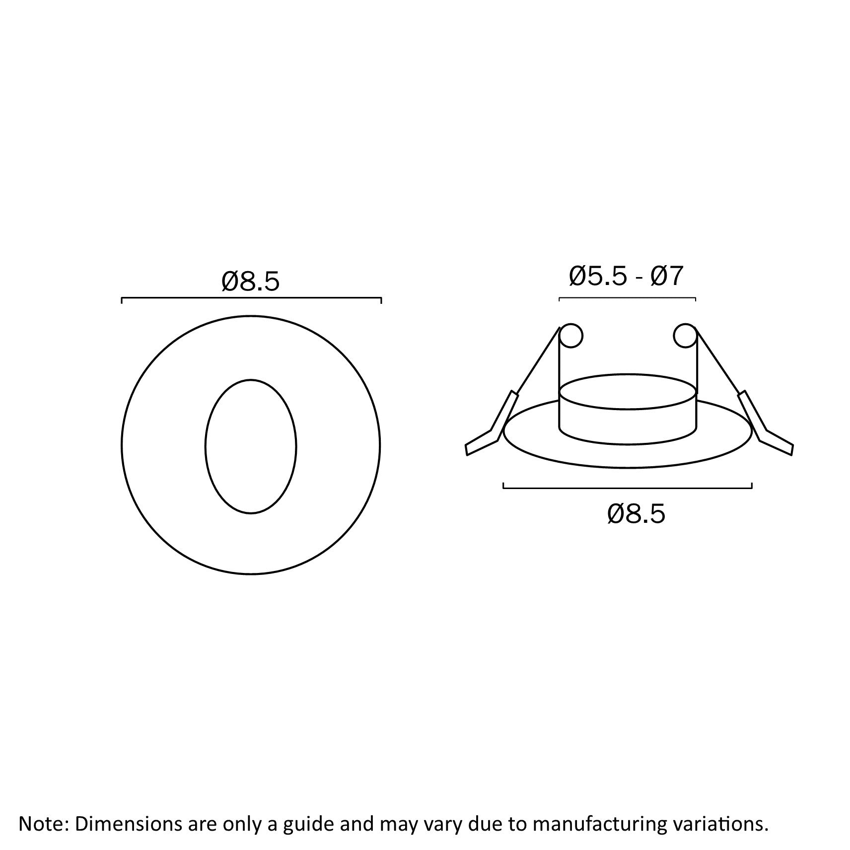 Snap Round LED Stair Light 3W 4000K White - SNAP RD-WH