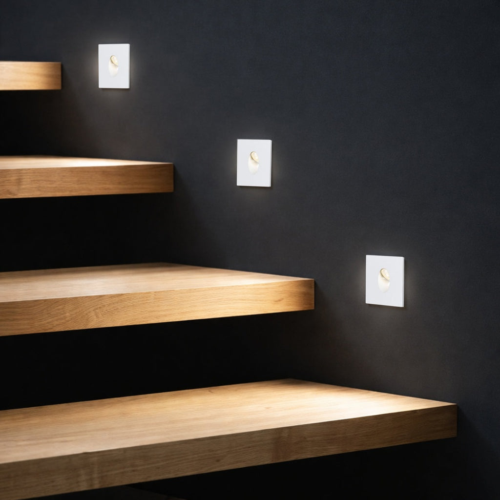 Snap Square LED Stair Light 3W 4000K White - SNAP SQ-WH