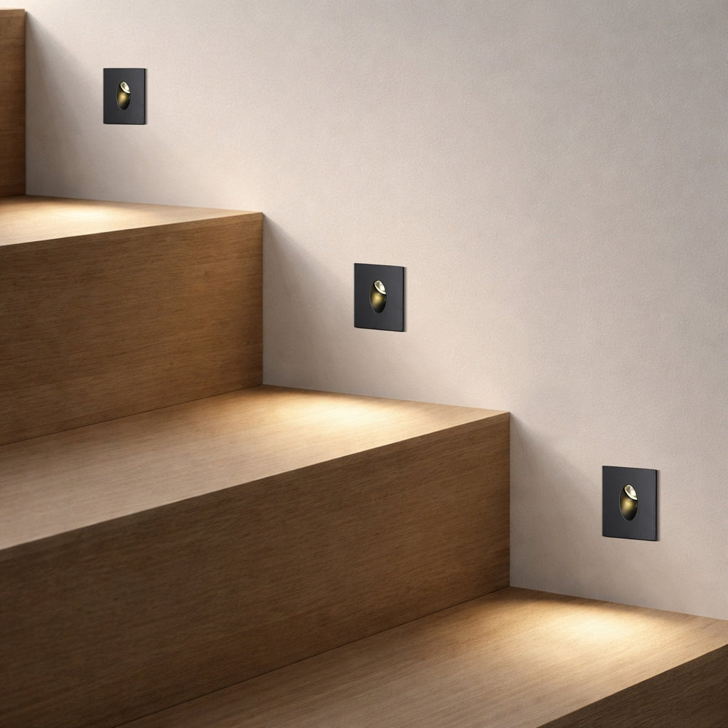 Snap Square LED Stair Light 3W 4000K Black - SNAP SQ-BK