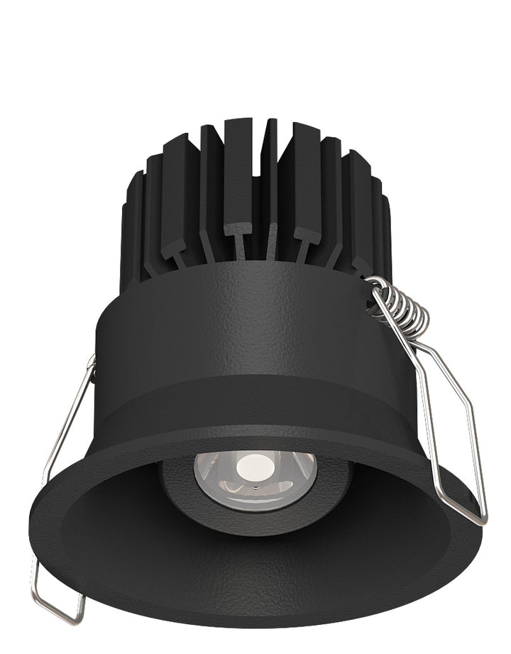 Sola Round Gimble Multi Mini LED Downlight 3W 3000K Black - SI SOLA/KIT/3W/RND/REC/GIMBLE/BLACK