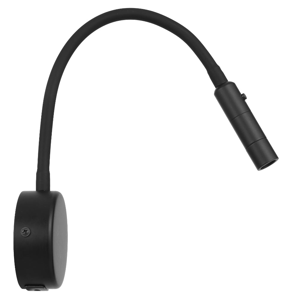 Solio LED Bedside Reading Light 3W 3000K Black - SOLIO WB-BK