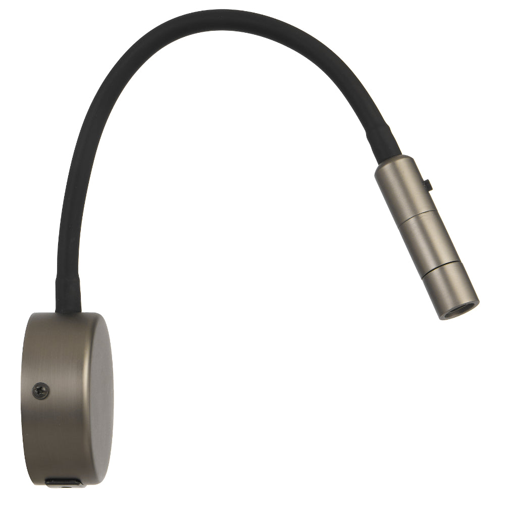 Solio LED Bedside Reading Light 3W 3000K Nickel - SOLIO WB-NK