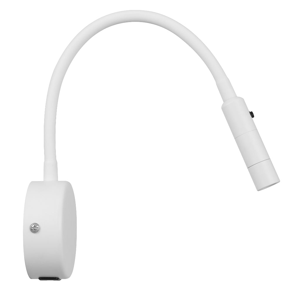 Solio LED Bedside Reading Light 3W 3000K White - SOLIO WB-WH