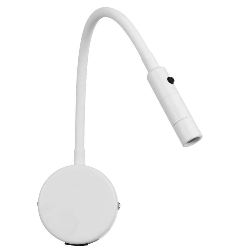 Solio LED Bedside Reading Light 3W 3000K White - SOLIO WB-WH