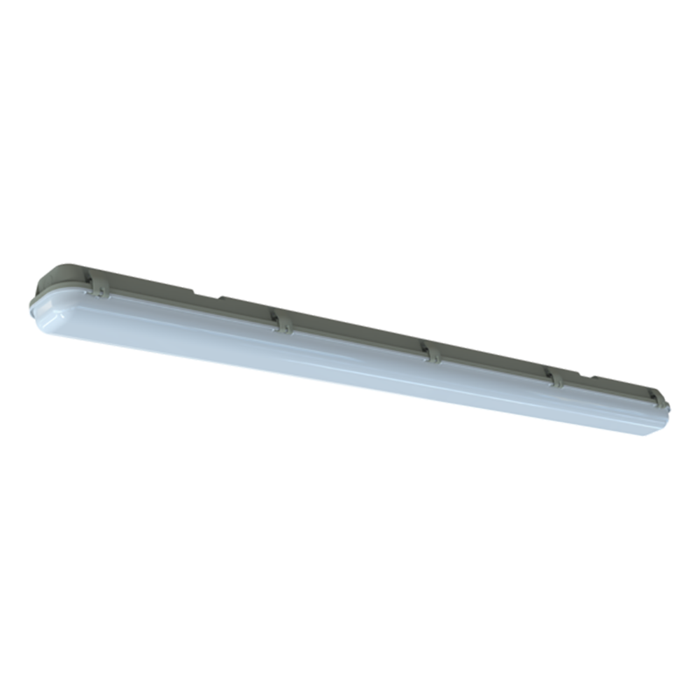 SOL-ECO Emergency LED Batten 40W Grey Polycarbonate 3CCT - SL9725/40EM