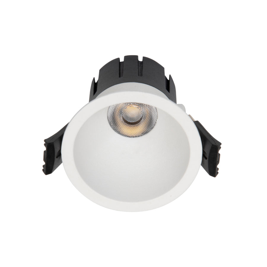 Sova 70mm Recessed LED Downlight 6W 3000K White & Black - SOVA DL70-WH93