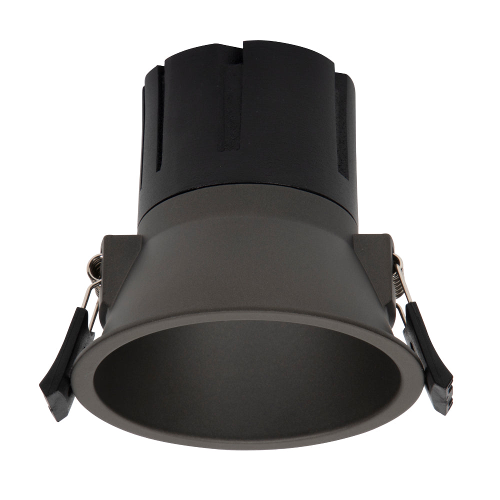 Sova 93mm Recessed LED Downlight 6W 3000K Dark Grey & Black - SOVA DL93-DGY93