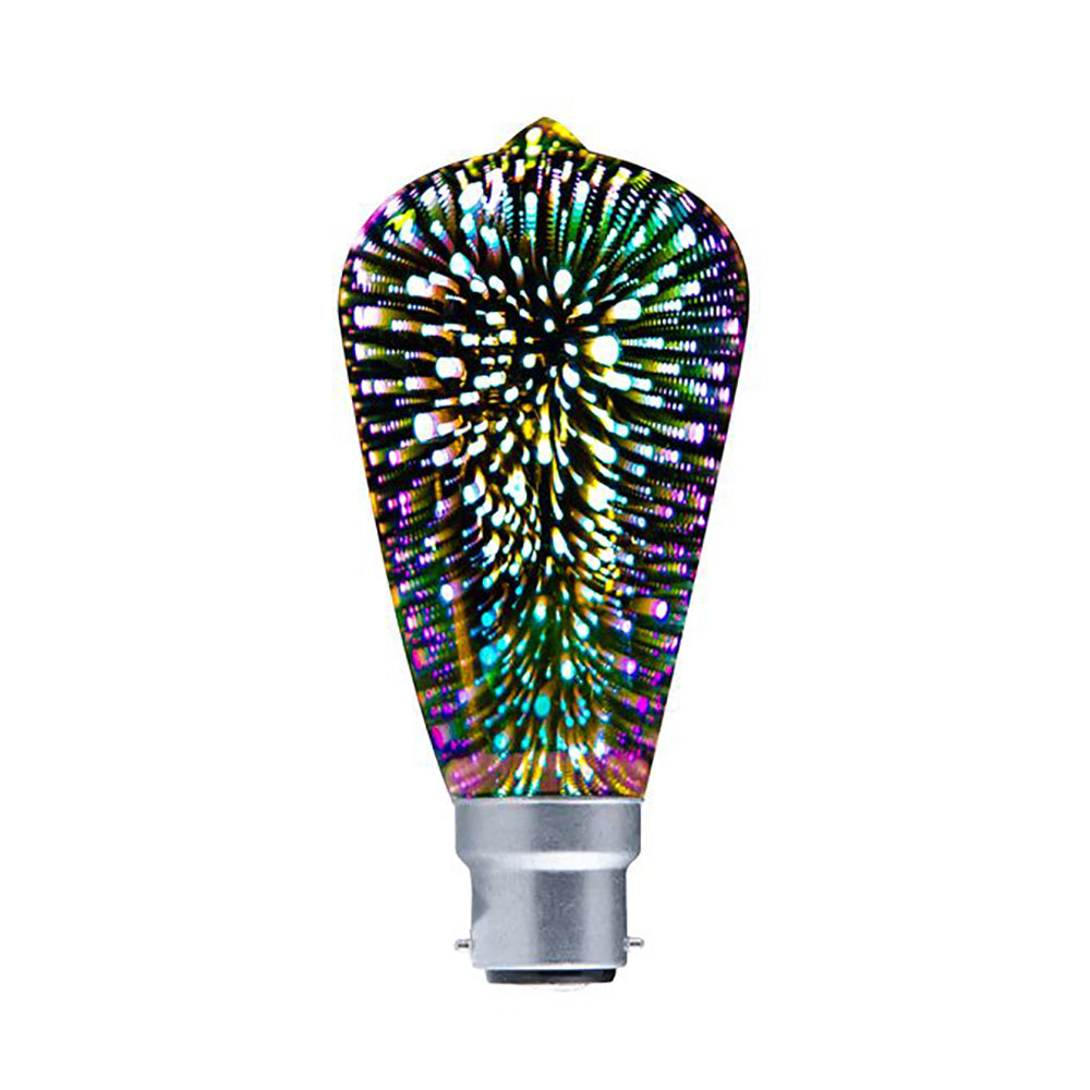 Buy LED Globes Australia SPECTRA LED Firework Effect Decorative Globe BC ST57 4W - SPECTRA01