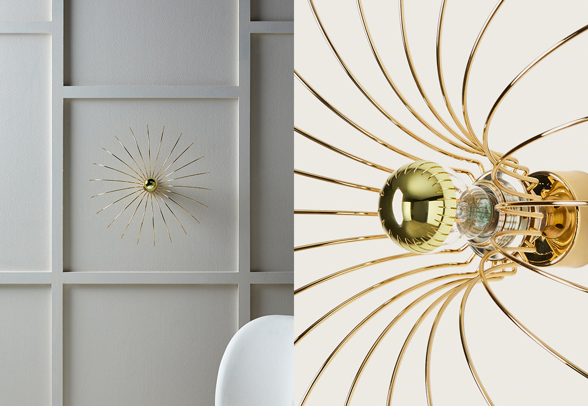 Spider 520mm Wall Light 4 Colour Variants