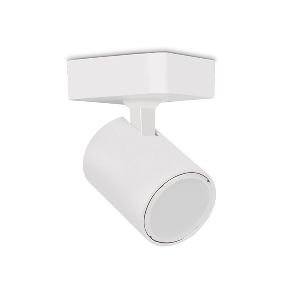 Buy Spotlights Australia SPOT Interior GU10 Surface Mounted Spot Light 1 Light Square Base Matte White - SPOT-S1W