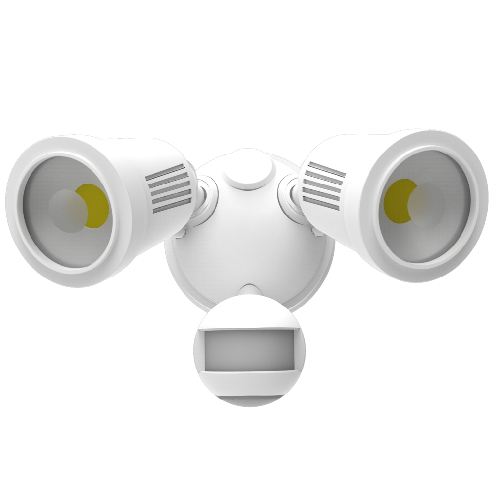 Buy Exterior Spotlights Australia STARGEM Security Wall 2 Lights White 3CCT - SES7070/2TC/WH